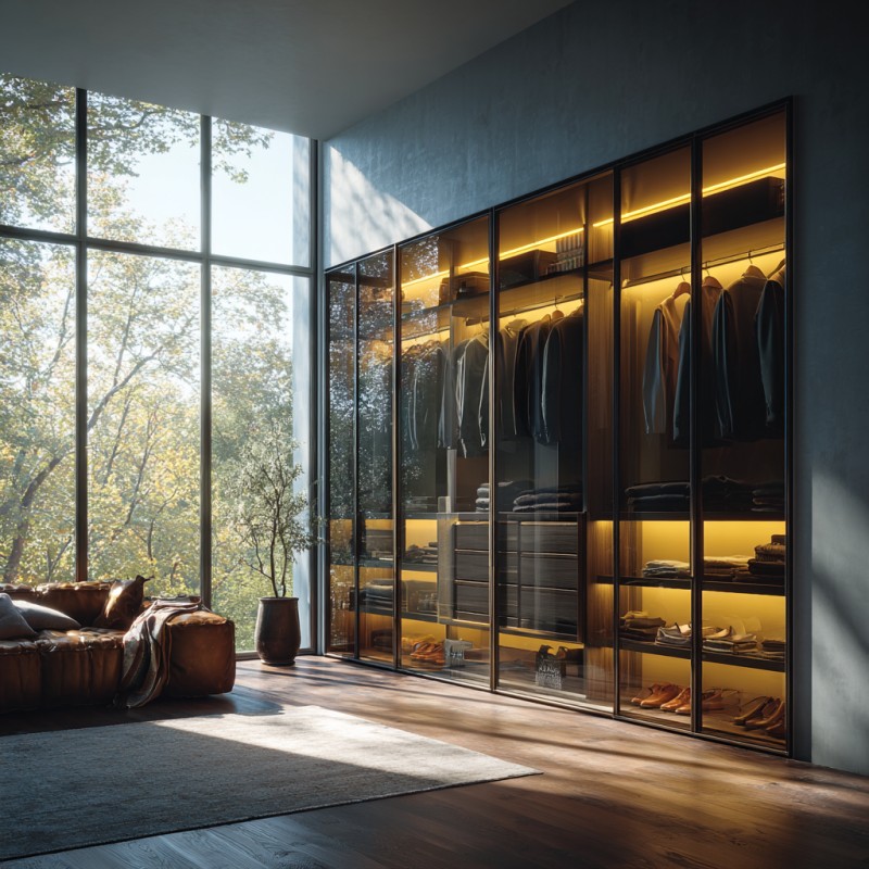 ডবল গ্লাস স্লাইডিং দরজা wardrobes